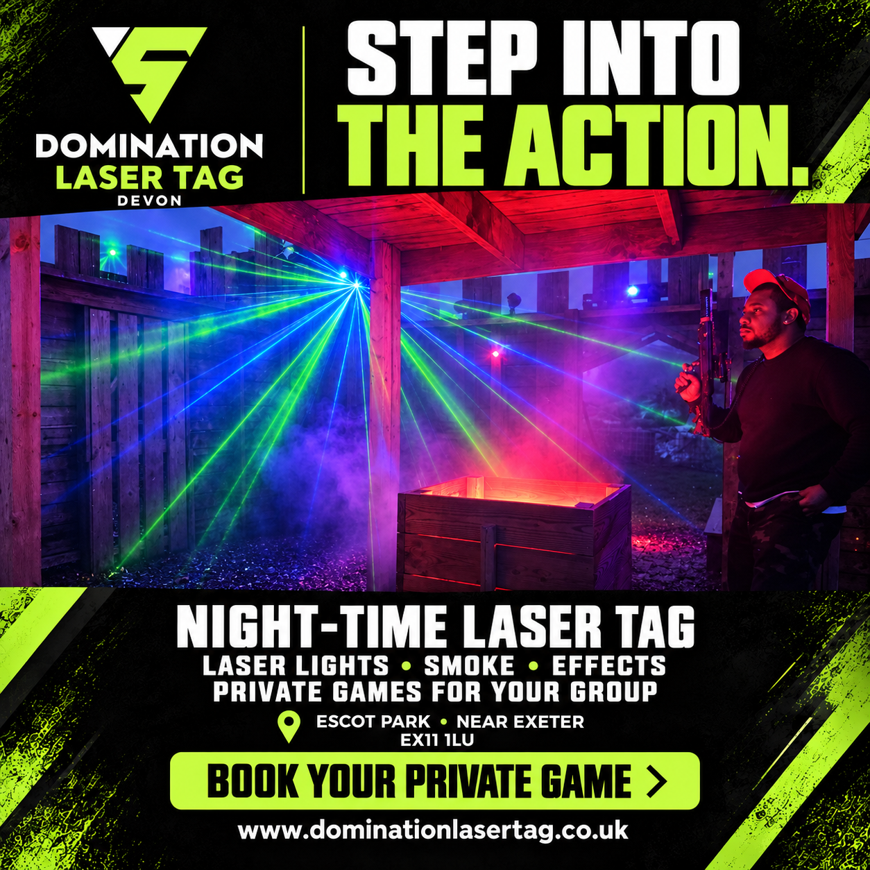 night laser tag exeter